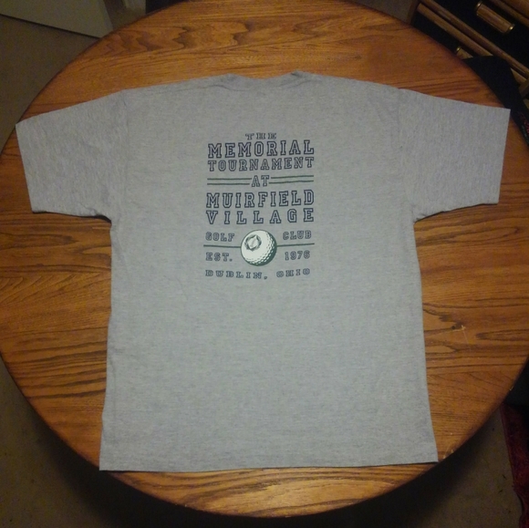 ⛳ Memorial 🔥 Muirfield Village Vintage Shirt XL Dublin Ohio 🐻 Jack Nicklaus 💎 - Picture 2 of 9